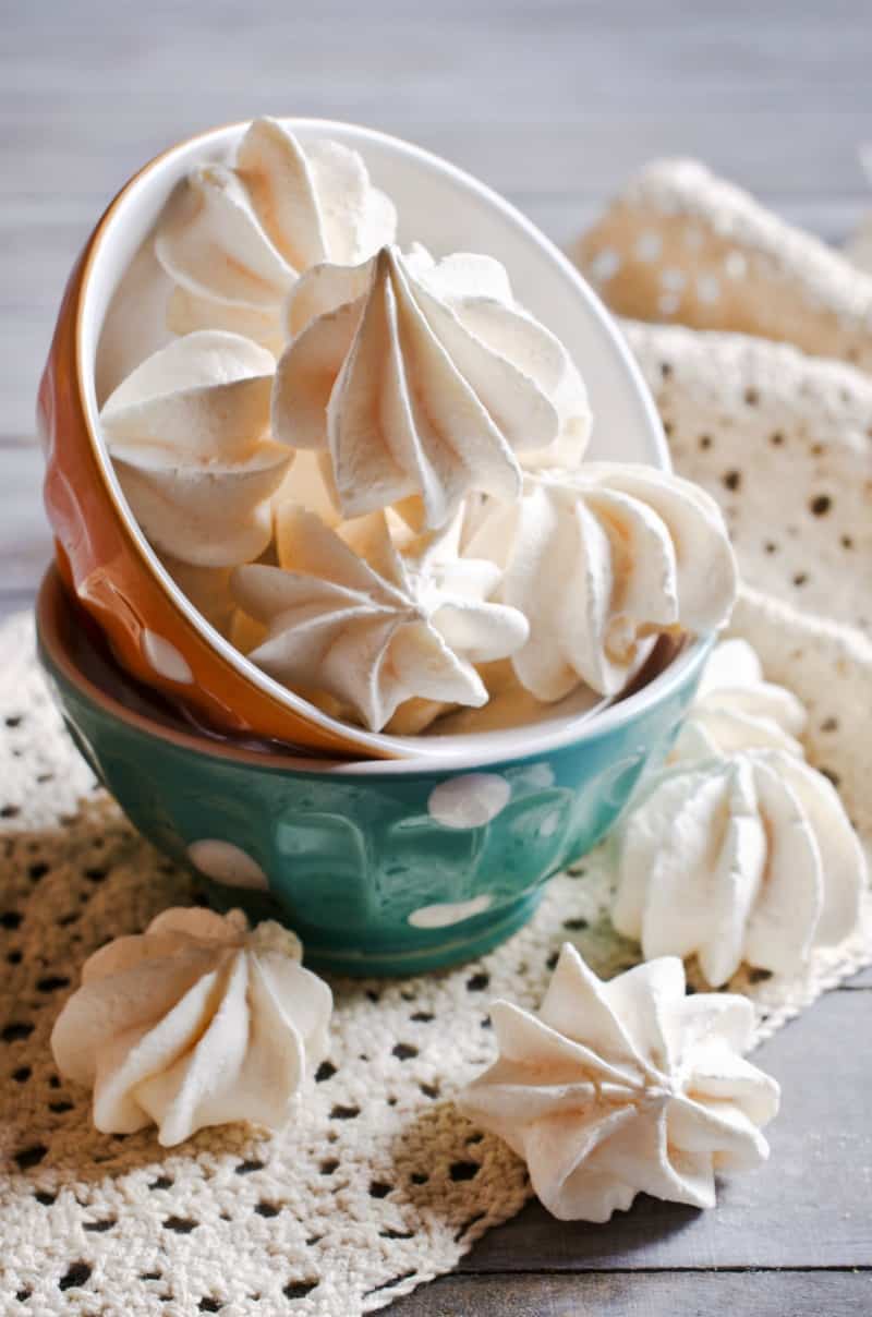 This was the first time I ever made meringue.  I made some for these, some for the Lemon Meringue Pie and some for the Coconut Macaroons.  All of them turned out very well.  I was pleasantly surprised that it was a lot easier than I thought it would be.  The only problem I had the first time was that I got Coconut Flakes instead of shredded, because  I couldn't find the sugar free shredded Coconut.