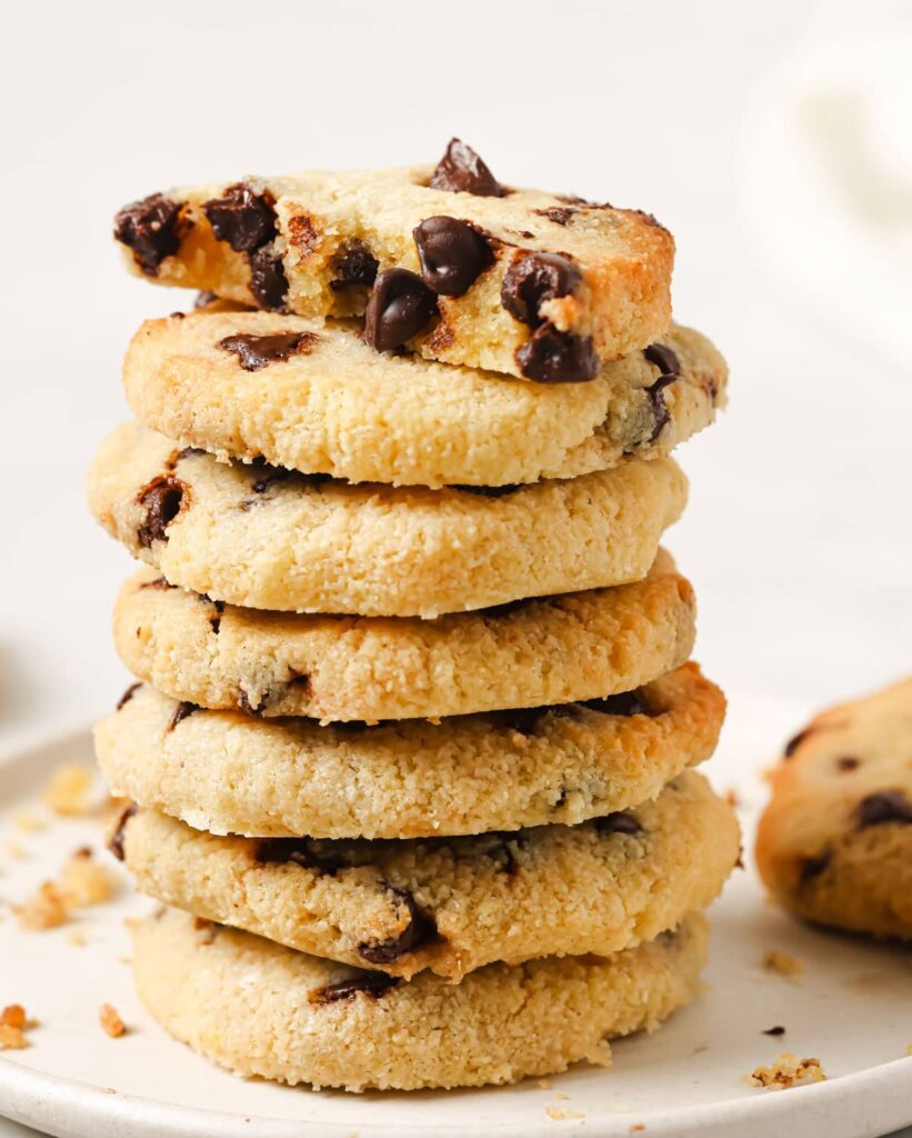 I have been baking chocolate chip cookies since I was six years old and over the years have spent a lot of time feeling guilty every time I ate one.  With these chocolate chip cookies there is just pleasure, no guilt.  These taste great, have a wonderful texture and bring back memories from the 1950's kitchen at my house.