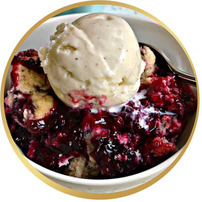 I had Blackberry Cobbler from Cracker Barrel and was very upset when my wife chose to leave all that we did not eat at the house where we took it.  If I had known I would have had another serving before I left.  That is what sent me on a quest for a Keto 2.0 Plus version of this dessert, as I have been craving it, but have been on a the Keto 2.0 Plus lifestyle change for over a year.  Here is a Keto version.