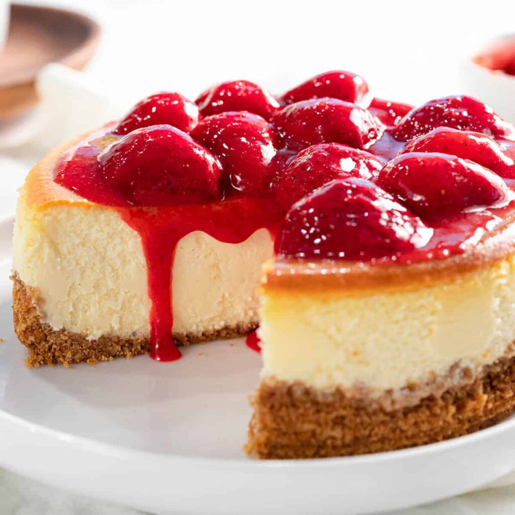 One of my favorite things in the legendary field of desserts is Strawberry Cheesecake.  Cheery is good too, but strawberry is my favorite, although after making Meringue for the first time I think I might like to try that as well or maybe even that with vanilla keto ice cream.